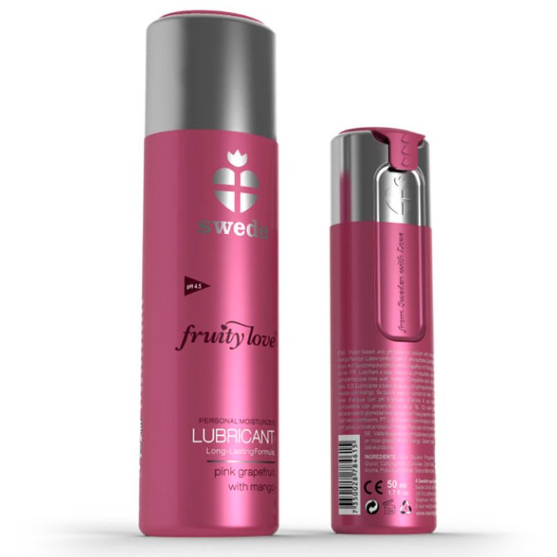 LUBRICANTE SWEDE FRUITY LOVE POMELO ROSA CON MANGO